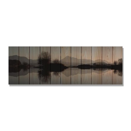 RICKI&APOSS RUGS 60 x 20 in. Still Lake Inside & Outside Cedar Wall Art RI268936